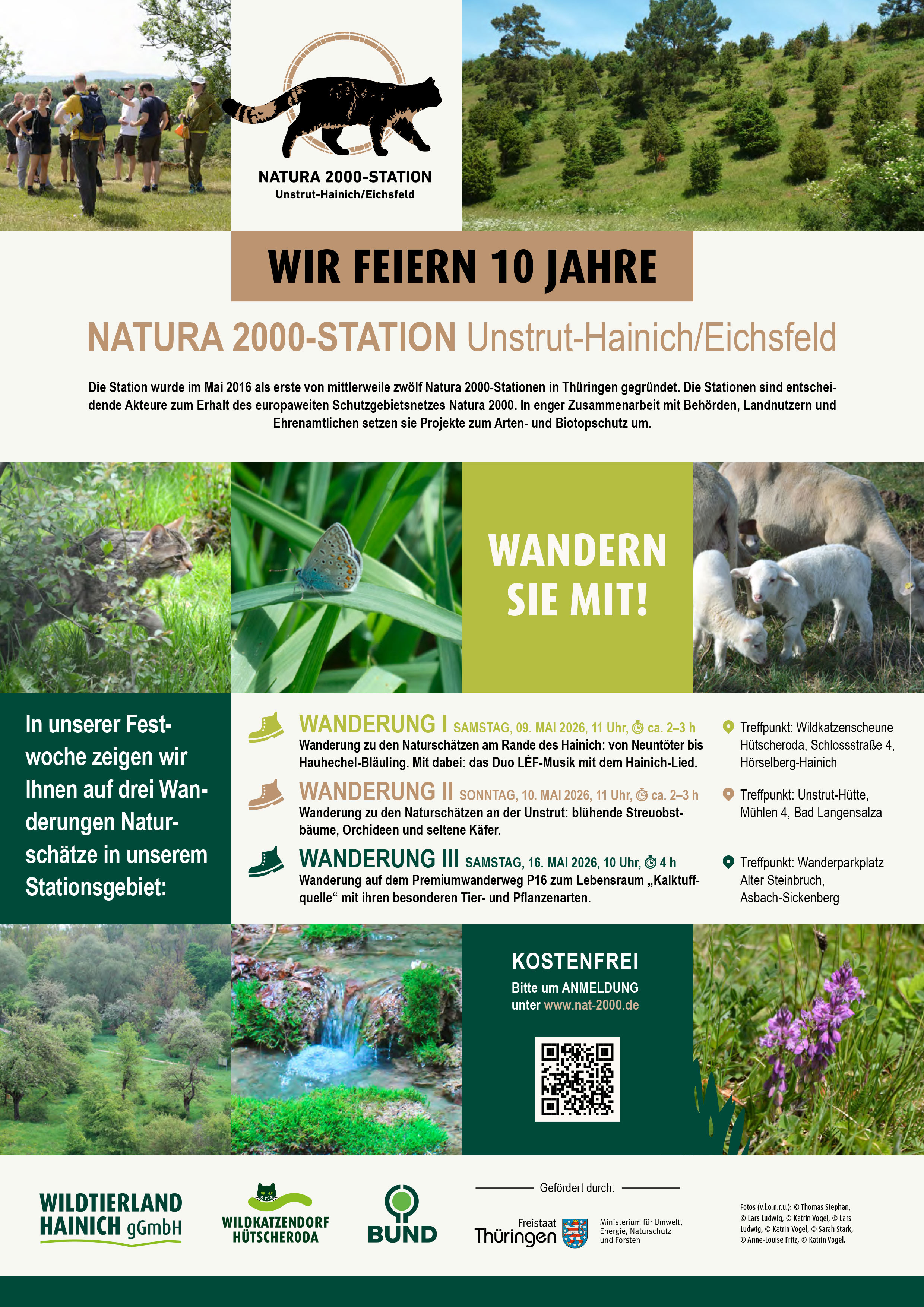 Plakat zur Festwoche 10 Jahre Natura 2000-Station Unstrut-Hainich/Eichsfeld
